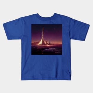 Interplanetary Spaceport Kids T-Shirt